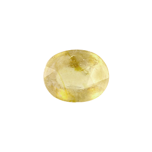 Faceted Yellow Sapphire Oval