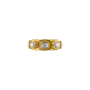 Octagonal Diamond Ruin Ring