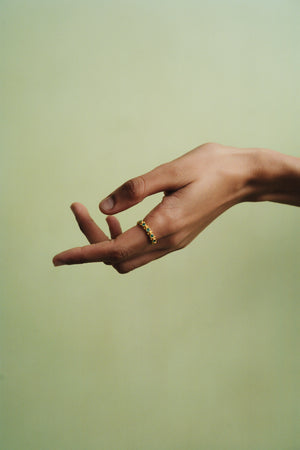 Emerald Bulla Aeon Ring