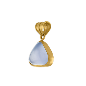 Chalcedony Fan Pendant