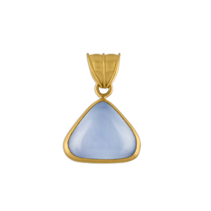 Chalcedony Fan Pendant