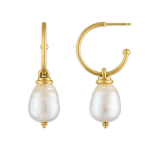 South Sea Pearl Hoop and Hook Earrings