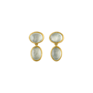 Small Mango Moonstone Amphora Earrings
