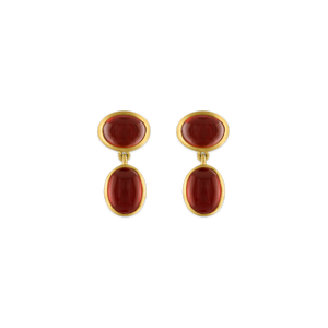 Small Garnet Amphora Earrings