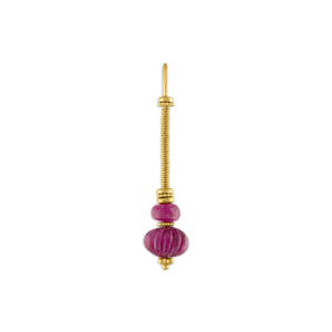 Duo Ruby Linea Earring