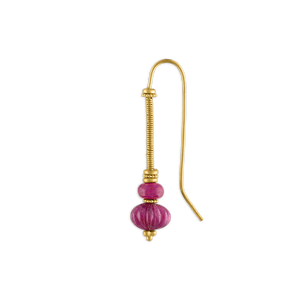 Duo Ruby Linea Earring