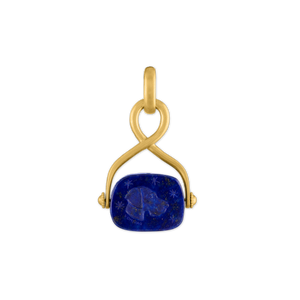 Lapis Intaglio Unda Spinning Pendant
