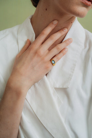 Aquamarine Roz Ring